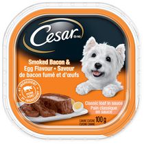 Cesar Classic Loaf in Sauce Smoked Bacon & Egg Flavour Soft Wet Dog Food