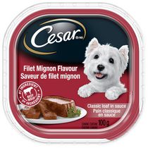 Cesar Classic Loaf in Sauce Filet Mignon Flavour Soft Wet Dog Food