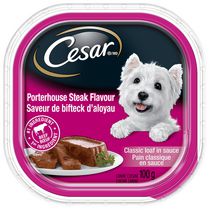 Cesar Classic Loaf in Sauce Porterhouse Steak Flavour Soft Wet Dog Food