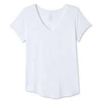 George Women's Drapey V-Neckline Short Sleeve Tee, Sizes XS-XXL