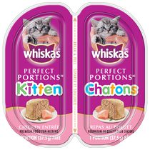 Whiskas Perfect Portions Chicken Entrée Paté Kitten Wet Cat Food