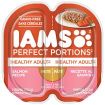 Nourriture humide pour chats IAMS Perfect Portions Healthy Adult Pâté recette au saumon