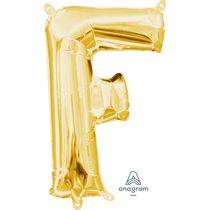 Ballon Party-Eh! d'Anagram International avec lettres en or en forme de F