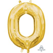 Ballon Party-Eh! d'Anagram International avec lettres en or en forme de O