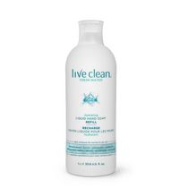 Recharge savon liquide hydratant pour les mains Live Clean au parfum frais