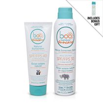 Boo Bamboo All Natural Baby 2pc Suncare Set + Bonus Gift of 50g Mini Sunscreen