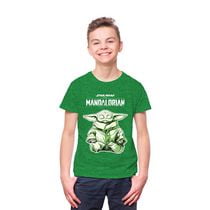 Star Wars The Mandalorian Grogu Meditates Short Sleeve T-Shirt