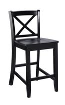 Olly X Back Black Counter Stool