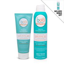 Boo Bamboo All Natural Adult 2pc Suncare Set + Bonus Gift of Mini 50g Sunscreen Spray