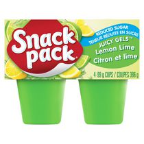 Collation gelée Juicy Gels de Snack Pack® à teneur réduite en sucre à saveur de citron et lime