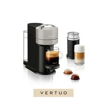 Machine à café et espresso Vertuo Next de Nespresso® par Breville avec mousseur à lait Aeroccino, Gris Clair