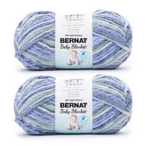 Bernat® Baby Blanket™ Yarn (2 Pack), Polyester #6 Super Bulky, 10.5oz/300g, 220 Yards