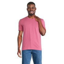 T-shirt extensible à encolure en V George pour hommes