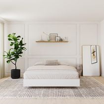 Nexera Paris Platform Bed, White