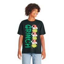 The Grinch Boys' Short Sleeve Tee, Sizes XS-XL