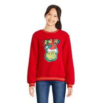 The Grinch Girls' Faux Shearling Popover, Sizes XS-XL