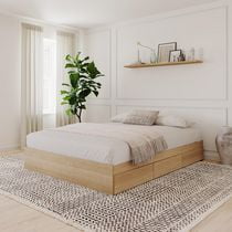 Nexera Nordik 3 Drawer Storage Bed Natural Maple