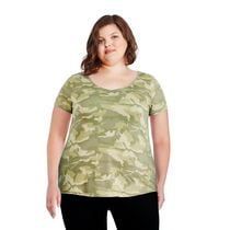 George Plus Women's Short Sleeve V-Neckline Tee