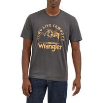 Wrangler Men's Long Live Cowboys Tee - Calf Roping Tee