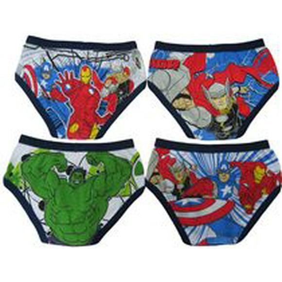 Marvel Avengers Brief Underwear Four-Pack for Boys, Sizes 4-8