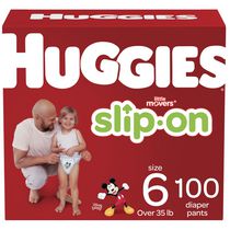 Couches Huggies Little Movers Slip-On, Emballage Économie