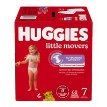 HUGGIES Little Movers Diapers, Mega Colossal Pack, Sizes: 3-8, Sizes: 3-8 | 136-62 Count
