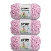 Bernat® Baby Blanket™ Yarn (3 Pack), Polyester #6 Super Bulky, 3.5oz/100g, 72 Yards