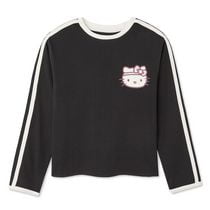 Hello Kitty Girls' Long Sleeve Tee, Sizes XS-XL