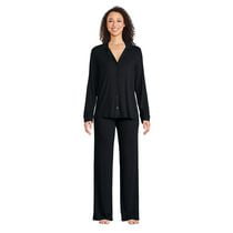 George Women's Notch Collar Pajama 2-Piece Set, Sizes XS-XXL