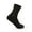 Black, variant on Fruit of the Loom All Day Comfort Mid Crew Socks for Women, Sizes 4-10 (6 Pack)