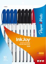 Papermate InkJoy 100 Stick Ballpoint Pens, Medium 1.0 mm, 10PK