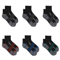 Fruit of the Loom Boys' 6 Pack Ankle Socks
