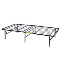 Mainstays 14" High Profile Foldable Steel Bed Frame, Powder-coated Steel, No Box Spring Needed