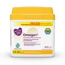 Préparation pour nourrissons à base de lait enrichie de fer Omega +® sans OGM  et de fer