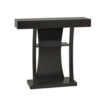 Console Table with Storage, Dark Cherry