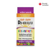 Webber Naturals® Vitamin D3 Kids Liquid 400 IU