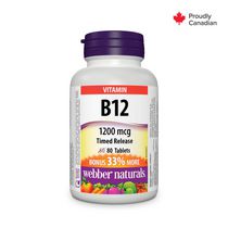 Webber Naturals® Vitamin B12 Timed Release 1200 mcg