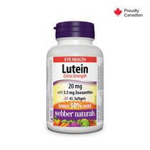 Webber Naturals® Lutein Extra Strength with 3.5 mg Zeaxanthin, 20 mg