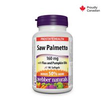 Webber Naturals® Saw Palmetto with Flax and Pumpkin Oils, 160 mg