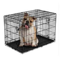 Vibrant Life Double-Door Metal Wire Dog Crate with Divider