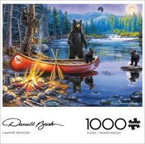 Buffalo Games - Le puzzle Darrell Bush - Campfire Prowlers - en 1000 pièces