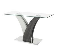 Jerome Sofa Table, Grey/White
