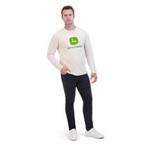 John Deere Men's Long Sleeve Jersey Core Logo Graphic Tee