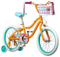 Schwinn Elise Kids Sidewalk Bike, single speed, 18-inch wheels, girls frame, yellow