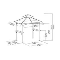 hometrends 5 ft. x 8 ft. Hardtop Grill Gazebo | Walmart Canada