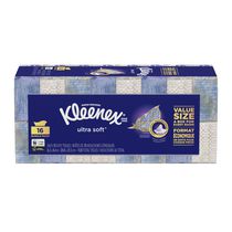 Mouchoirs Ultra doux et résistants de Kleenex, 16 boîtes