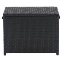 CorLiving Parksville Black Rattan Insulated Cooler Table