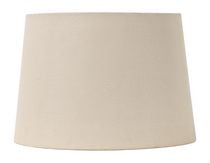 Abat-jour tambour de 13 po en lin texturé taupe de Home Trend