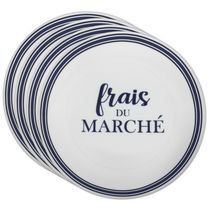 Safdie & Co. Assiette À Côté Ens 4PC Frais Du Marche