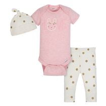 Gerber® Baby Girls’ 3-Piece Organic Set - Pink